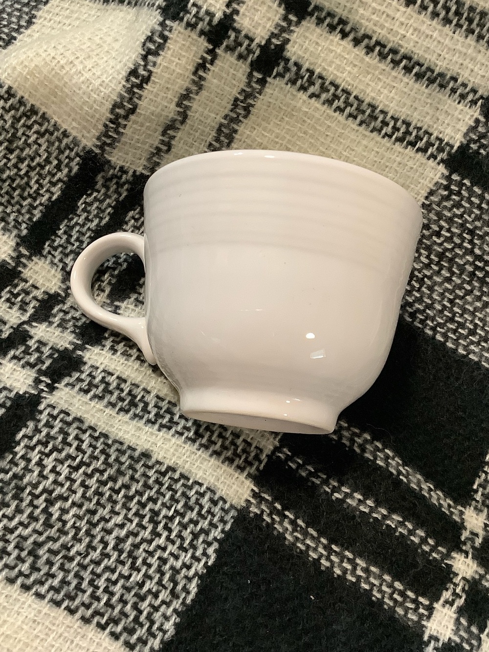 Fiestaware white teacup